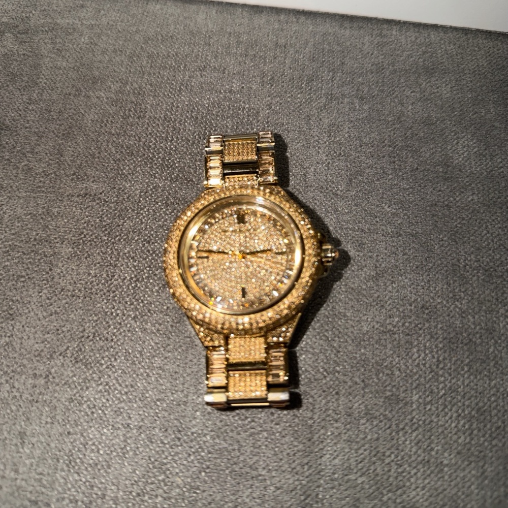 MICHAEL KORS Camille MK5720  Gold Pave Dial Stainless Steel Quartz Unisex Watch